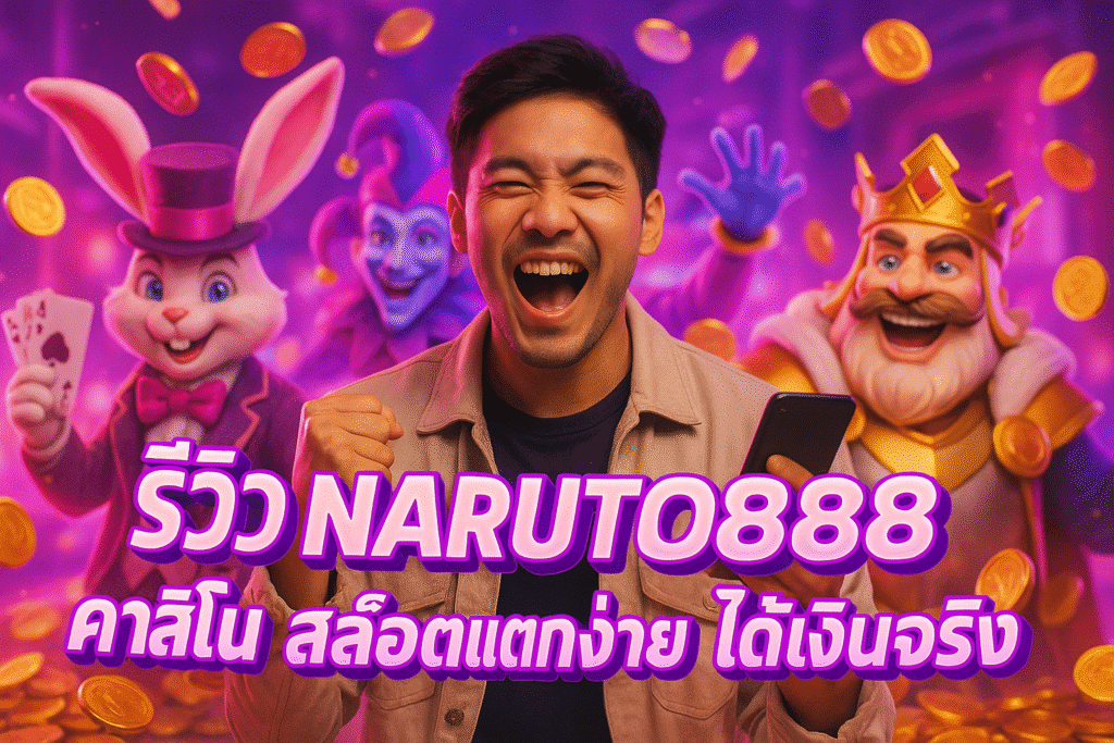รีวิว NARUTO888 คาสิโน สล็อตแตกง่าย ได้เงินจริง