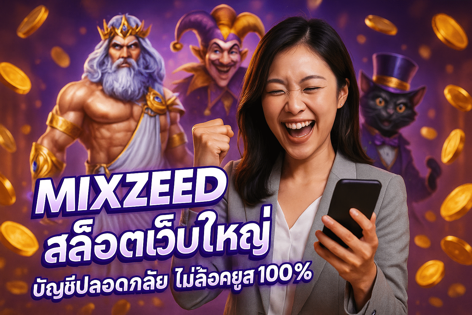 MIXZEED สล็อตเว็บใหญ่ บัญชีปลอดภัย ไม่ล็อคยูส 100%